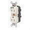Leviton Straight Blade Receptacle, 5-15R, 15 A, 125V AC, Surface Mount, Self-Grounded M8200-ILT - alternate 1