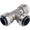 Quickfitting 1/2'' x 1/2'' x 1/2'' Push-to-Connect Stainless Steel Tee SS814R - alternate 2