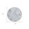 Homeroots 8' Navy Blue And Sky Blue Round Geometric Washable Indoor Outdoor Area Rug 588258 - alternate 3