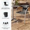 Flash Furniture Contemporary Restaurant Stack Chair, Aluminum and Black Seat, Black Back, 21.75 W 22" L 29 H TLH-020-BK-GG - alternate 3