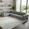Homeroots 116" Gray Fabric Modular Sleeper Sofa 568296 - alternate 3