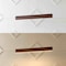 Jonathan Y Draper 32" Adjustable Integrated LED Metal Linear Pendant, Dark Brown Wood Finish JYL7018D - alternate 2