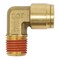 Mytee Products DOT Brass Push to Connect Fitting Elbow 1/4 in Tube ODx1/4 in NPT Air Line Male MP-ABF-ELBOW1414 - alternate 2