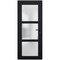 Vdomdoors Front Exterior Prehung FiberGlass Door Frosted Glass / Manux 8552 Matte Black / Office Commercial a MANUX8552EXD-BLK-W36 x H80-LH - alternate 1