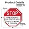 Signmission Stop Look Both Ways High Traffic Ar, 4 inch X 4 inch, Vinyl Decal, 2PK OC-D-2PACK-4-260 - alternate 2
