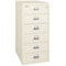 Fireking 6 Drawer, 1 Hr Fire, Vertical, 25" wide for Card Check & Notes Ivory White 6-2552-CIW - alternate 1