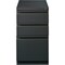 Lorell Mobile 3-Drawer File Cabinet with Full-Width Pull, 15" x 20" x 27.8", Charcoal LLR66909 - alternate 1