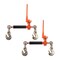 Mytee Products 2PK 3/8in-1/2in Folding Handle Ratchet Load Binder w/ Grab Hook 12,000 lb WLL, 2PK CBRS-FH38-SOx2 - alternate 1