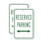 Signmission Reserved Parking with double arrow, 18'' X 24'' 2 Signs, Heavy Gauge Aluminum, 2PK A-1824-2PACK-2901 - alternate 1