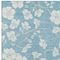 Homeroots 5' X 8' Sky Blue And Ivory Floral Washable Indoor Outdoor Area Rug 599923 - alternate 3