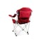 Picnic Time Family Of Brands Reclining Camp Chair, Dark Red 803-00-100-000-0 - alternate 2