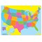 Ashley Productions Smart Poly PosterMat Pals Space Savers, 13'' x 9-1/2'', US Map, 10PK 97003 - alternate 2