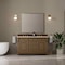 James Martin Vanities Brookfield 60 in. Double Vanity, Pecan w/3 CM Eternal Jasmine Pearl Silestone Top 547-V60D-PCN-3EJP - alternate 2