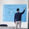Fab Glass And Mirror Frameless Magnetic Glass Board 36in x 48in, Green Surface Glass Board - Includes Magnets, Markers MB36x48-SB602 - alternate 4