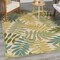 Homeroots 4' X 6' Green Ivory Blue And Yellow Palm Leaf Indoor Outdoor Area Rug 548149 - alternate 3