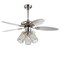 Jonathan Y Kris 42" 3-Light Crystal LED Ceiling Fan With Remote, Chrome JYL9705A - alternate 1