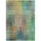 Homeroots 8' X 10' Green Gold And Teal Blue Abstract Washable Indoor Outdoor Area Rug 588429 - alternate 2