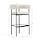 Manhattan Comfort Onda Metal Upholstered Vegan Leather Barstool in Ivory BS1638-1 - alternate 2