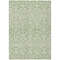 Homeroots 10' X 14' Green And Ivory Damask Washable Indoor Outdoor Area Rug 595144 - alternate 2