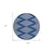 Homeroots 8' Navy Blue And Ivory Round Geometric Washable Indoor Outdoor Area Rug 598600 - alternate 2