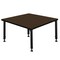 Regency Square Kee Height Adjustable Classroom Activity Table, 36 in W, 36 in L, Neo Walnut TB3636NWAPBK - alternate 3
