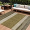 Homeroots 9' X 12' Coffee Ivory And Gray Abstract Washable Indoor Outdoor Area Rug 615258 - alternate 1