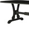 Homeroots 86" Charcoal Wood Trestle Base Oval Dining Table 631269 - alternate 3