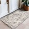 World Rug Gallery Transitional Distressed Medallion Washable Non Slip Area Rug 2 ft x 3 ft Gray WR79GRAY2X3 - alternate 1