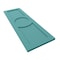 Ekena Millwork True Fit PVC Center Circle Arts & Crafts Fixed Mount Shutters, Pure Turquoise, 18W x 44H, PR TFP001AC18X044PT - alternate 3