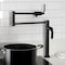 Kingston Brass Deck Mount Pot Filler Faucet, Matte Black KS4700KL - alternate 2