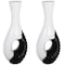 Uniquewise Set of 2 Modern Black and White Large Floor Vase - 43 Inch Tall, Contemporary Home Decor,  QI003209L.2 - alternate 1