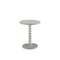 Homeroots 22" White Wood Round Curvy Pedestal End Table 286294 - alternate 1