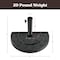 Pure Garden 20lbs Half-Round Umbrella Base, Black 50-146 - alternate 2