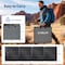Wrightmaster 200-Watt 2 ft. Monocrystalline Folding Solar Panel, 23.7% Efficiency, IP67, Built-In Protection ZR-SPC200-N - alternate 2
