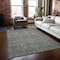 Homeroots 9' X 12' Cream and Tan Floral Washable Non Skid Indoor Outdoor Area Rug 564327 - alternate 2
