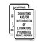 Signmission Soliciting And Or Distribution Of Literature Prohi 2, 18'' X 24'' 2 Signs, Heavy Gauge Aluminum, 2PK A-1824-2PACK-24725 - alternate 1