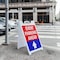 Signmission Event Parking Ahead With Up Arrow, A-Frame & 2 Decals Installed, Heavy-Duty Plastic Frame SBHD-D-2436-EventParkingAheadWithUpArr - alternate 3