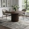 Homeroots 60" Brown Wood Pedestal Base Round Top Dining Table 720946 - alternate 2