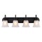 Boston Harbor VANITY LIGHT 4LT MBLK/FWG 30IN OG24017 - alternate 2