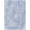 Homeroots 5' X 8' Sky Blue Denim Blue And Ivory Abstract Washable Indoor Outdoor Area Rug 583173 - alternate 2