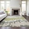 Homeroots 9' X 12' Sage And Ivory Abstract Washable Indoor Outdoor Area Rug 613606 - alternate 2