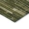 Homeroots 10' X 14' Olive Green And Dark Olive Green Striped Washable Indoor Outdoor Area Rug 608963 - alternate 3