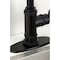 Kingston Brass Single-Handle Bar Faucet with Knurled Handle, Matte Black KSD8500RKX - alternate 3