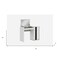 Homeroots 39" White Single Drawer Vanity Chest With Mirror 370775 - alternate 3