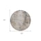 Homeroots 8' Ivory Blue And Copper Round Abstract Washable Indoor Outdoor Area Rug 605845 - alternate 2