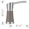 Blanco Artona Soap Dispenser, PVD Steel/Volcano Gray 443038 - alternate 3