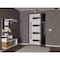 Vdomdoors Front Exterior Prehung Steel Door Ronex0131 Black Enamel 96 Sidelight Exterior Window Sidelite RONEX0131EXD-BLK-W36+14xH96-LH-I - alternate 3