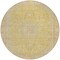 Homeroots 8' Wheat And Gold Round Medallion Washable Indoor Outdoor Area Rug 616300 - alternate 3