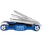 Performance Tool 3 pc. Hex Key Set, Star Key, Foldable, Color Coded W80291 - alternate 2