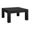 Homeroots 34" Black Wood Square Coffee Table 520923 - alternate 2